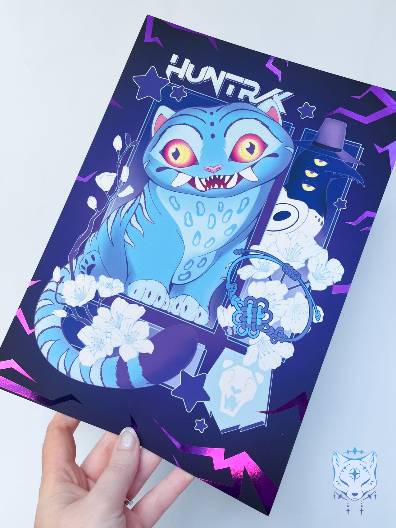 Depry & Birdy | Violet foil A4 art print