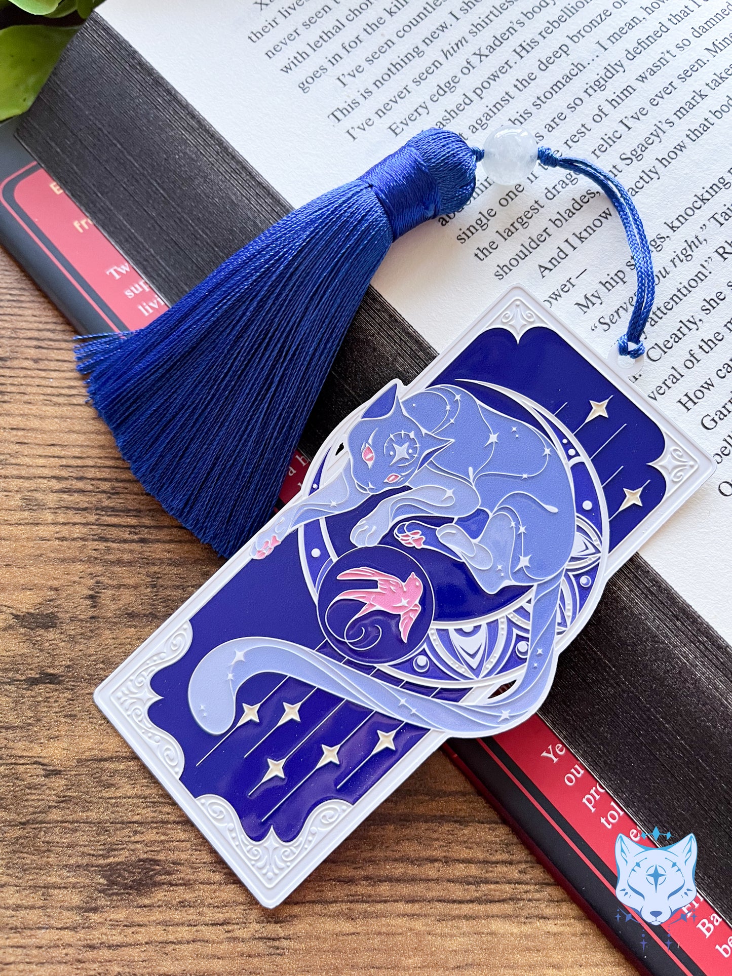 North Star Cat Bookmark | Blue/White