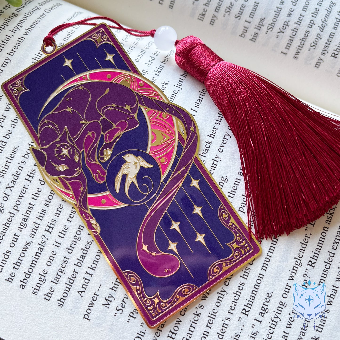 North Star Cat Bookmark | Red