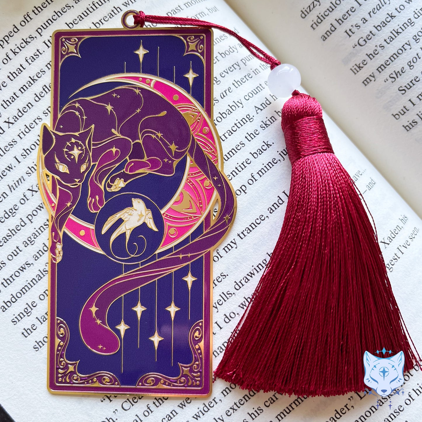 North Star Cat Bookmark | Red