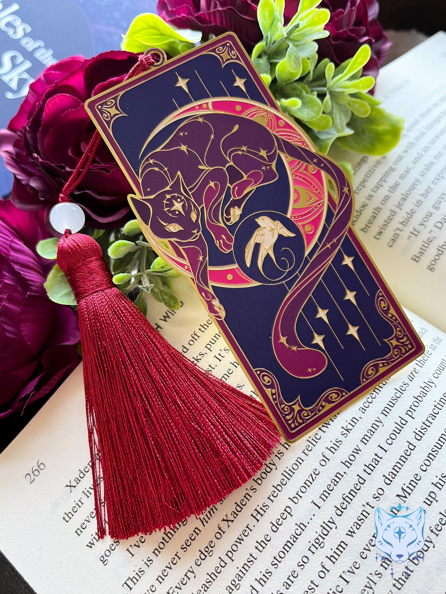North Star Cat Bookmark | Red