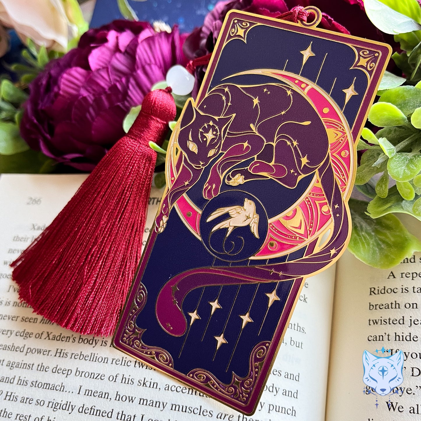 North Star Cat Bookmark | Red