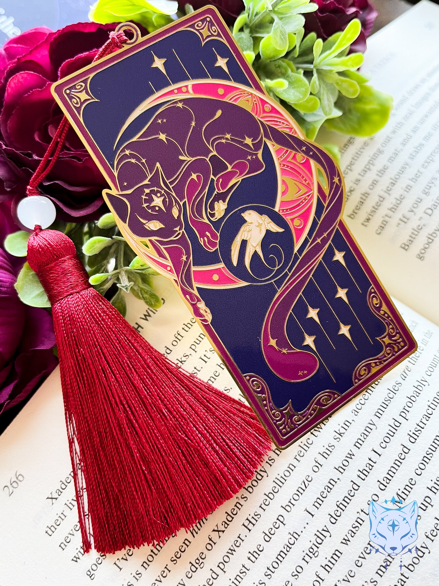 North Star Cat Bookmark | Red