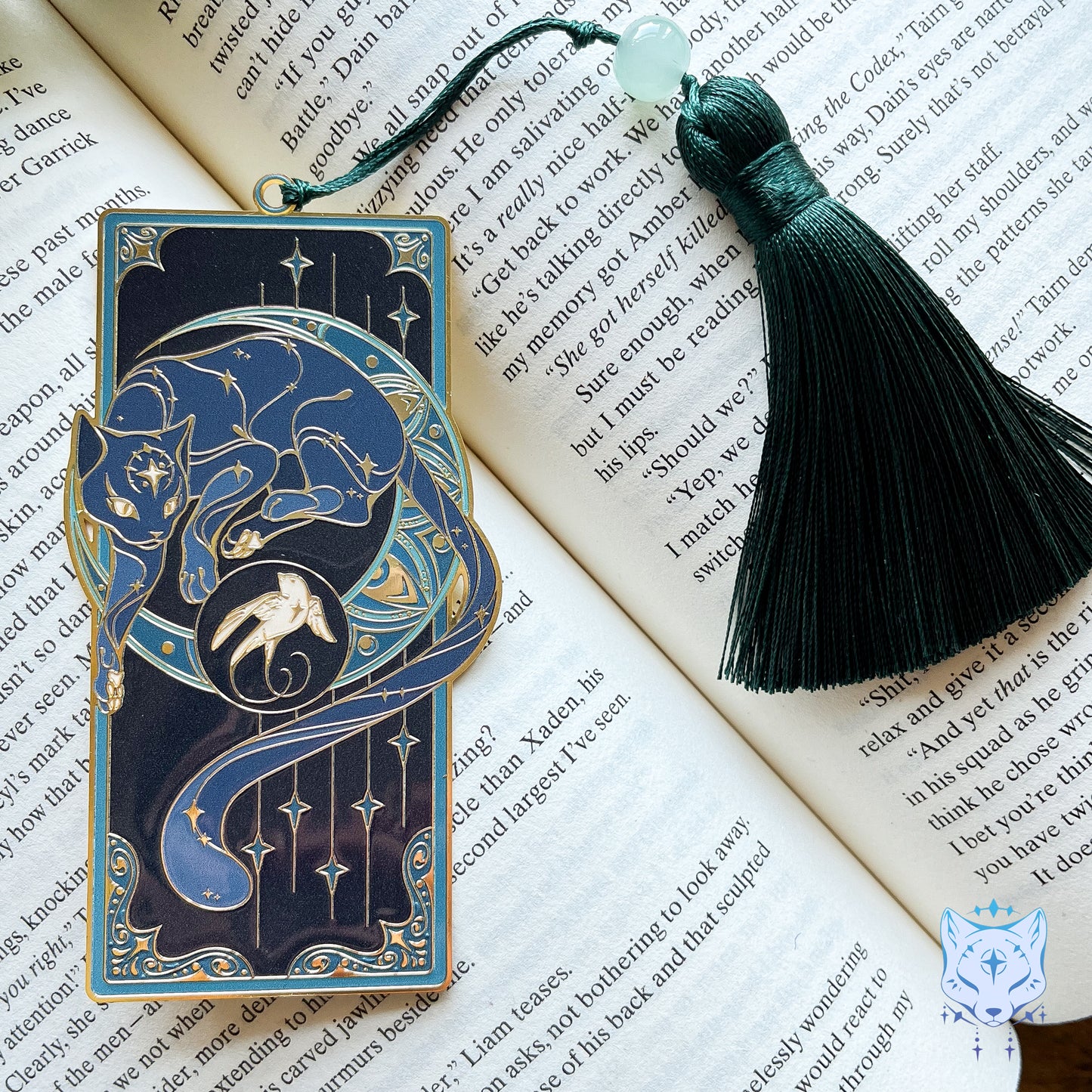 North Star Cat Bookmark | Green