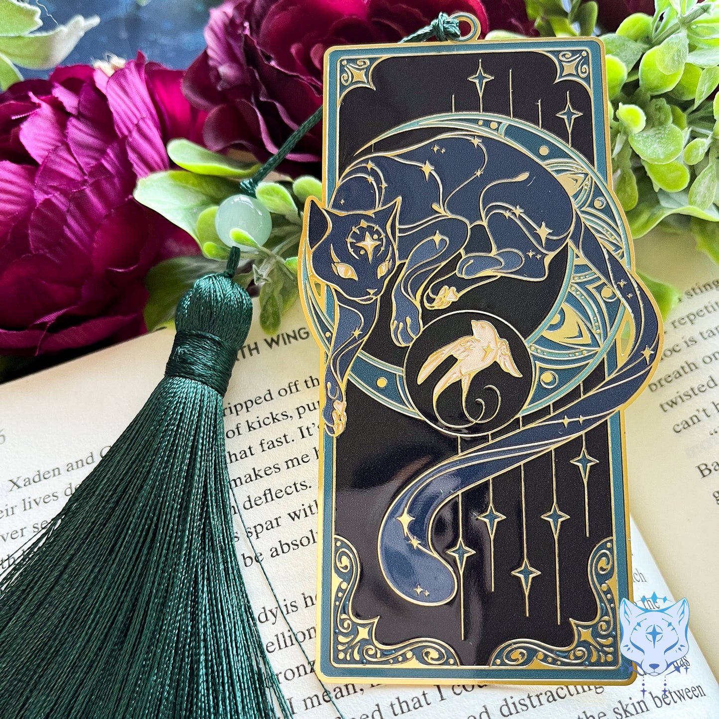 North Star Cat Bookmark | Green