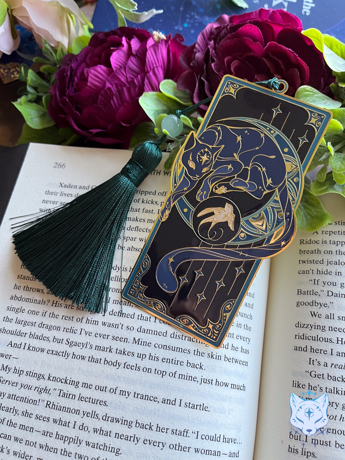 North Star Cat Bookmark | Green