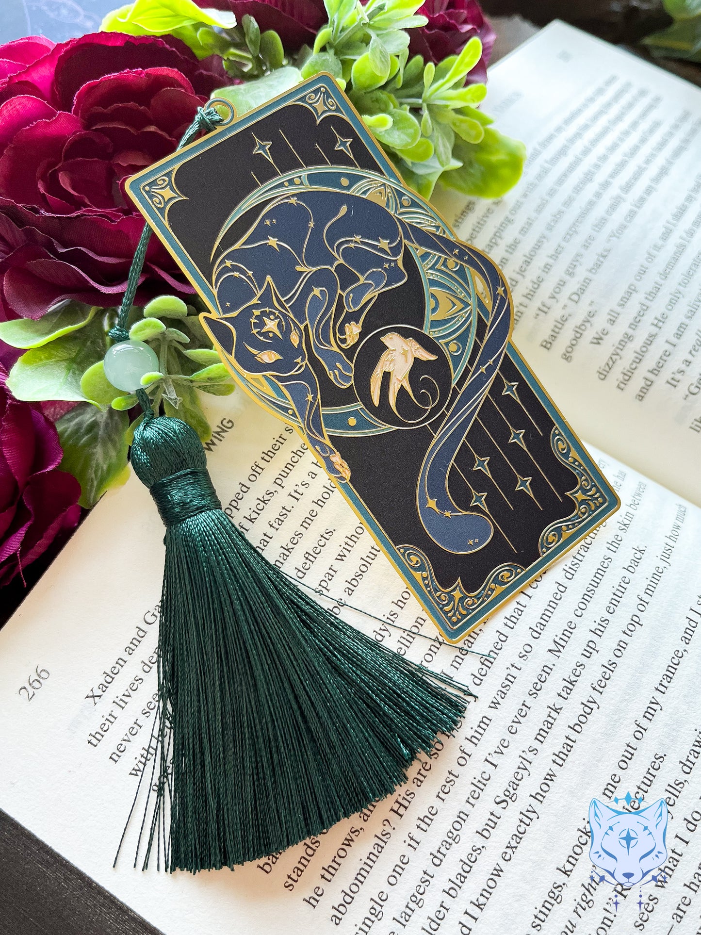 North Star Cat Bookmark | Green