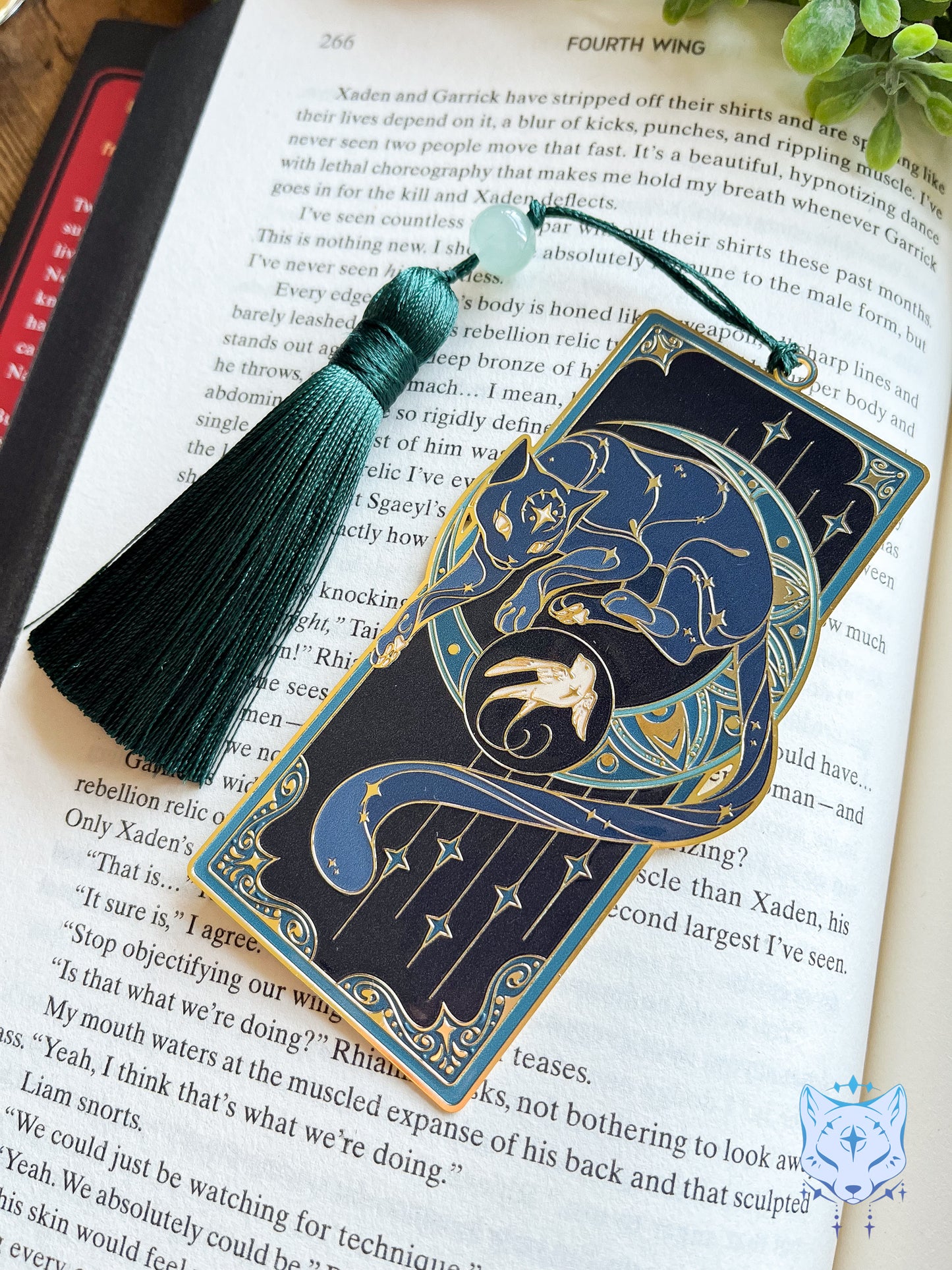 North Star Cat Bookmark | Green