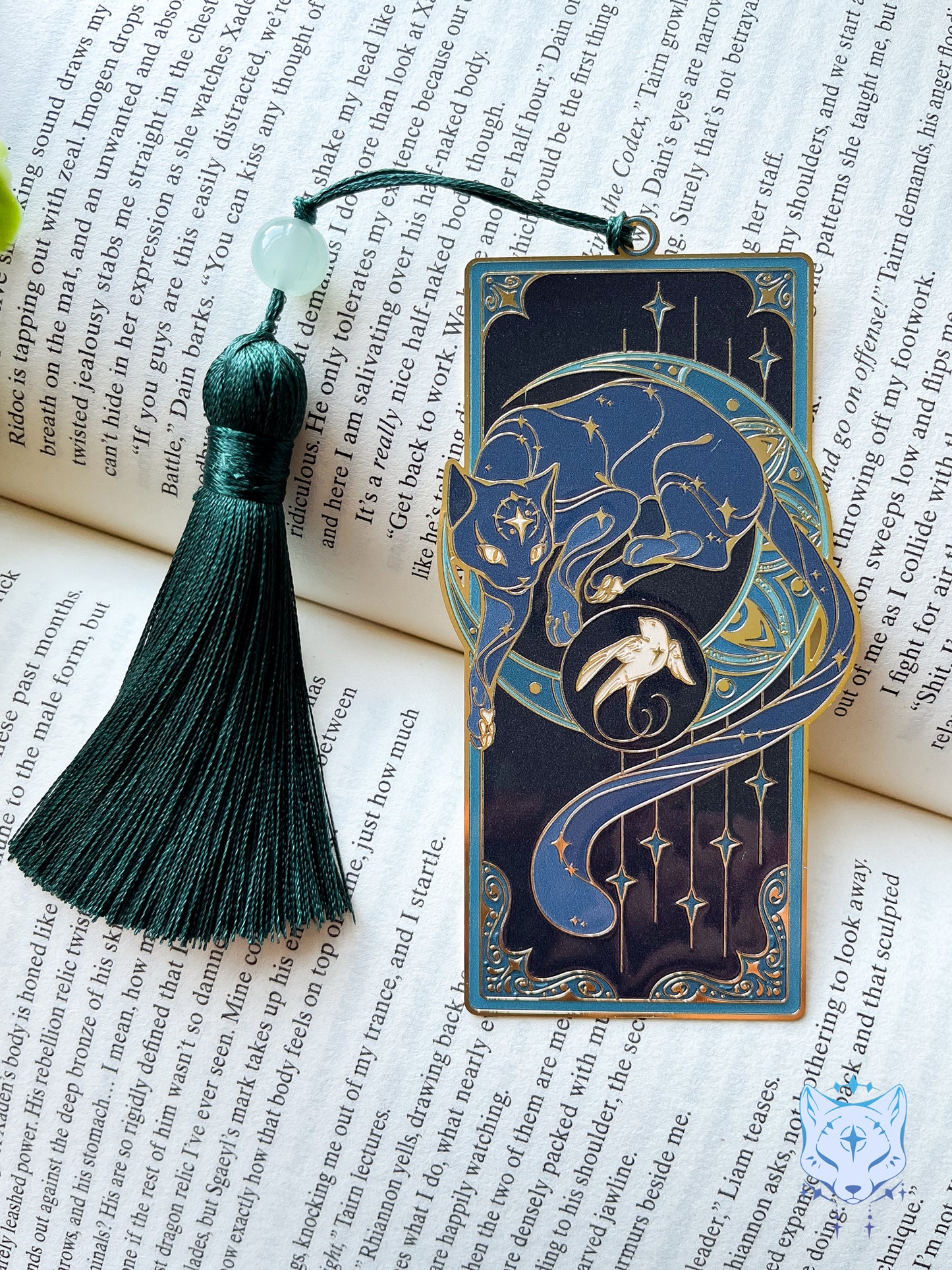 North Star Cat Bookmark | Green