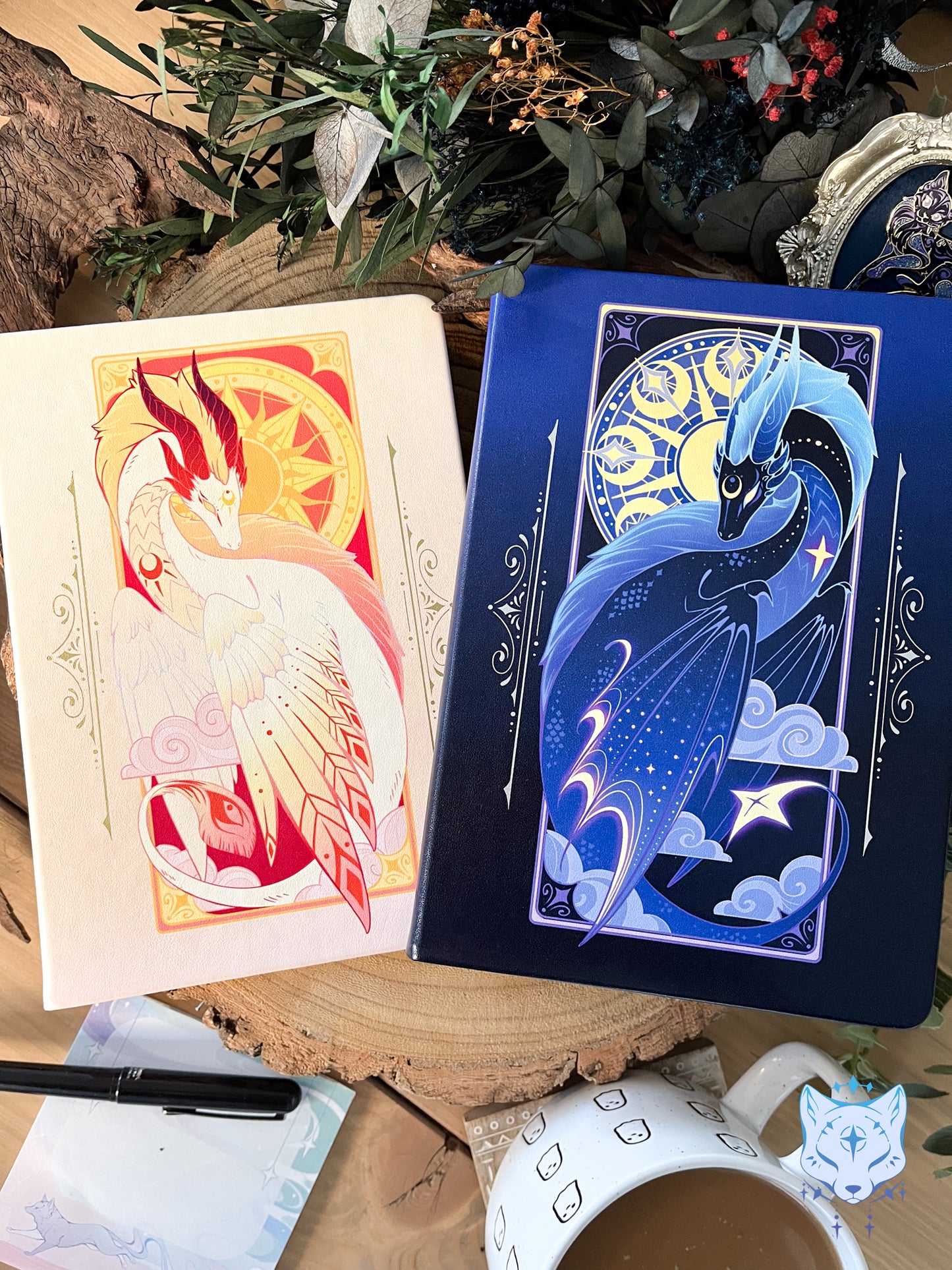 Night Dragon Hardback PU Leather Notebook