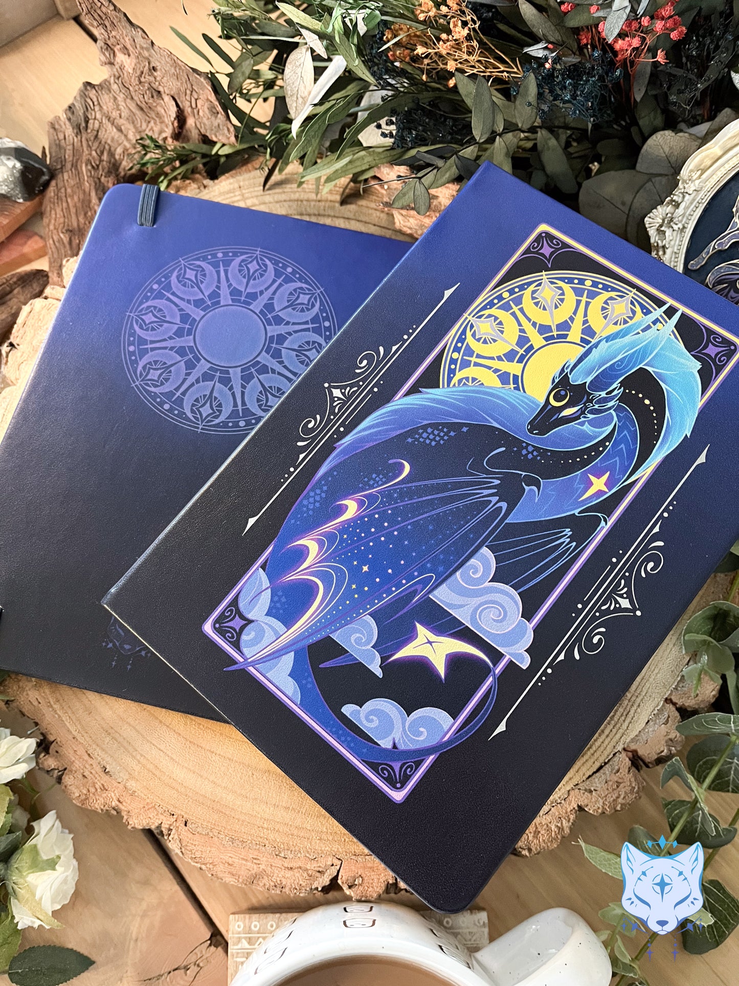 Night Dragon Hardback PU Leather Notebook