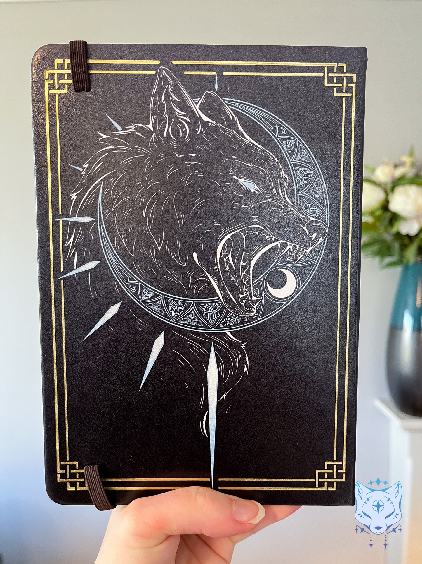 Norse Wolves - Sköll and Hati Hardback PU Leather Notebook