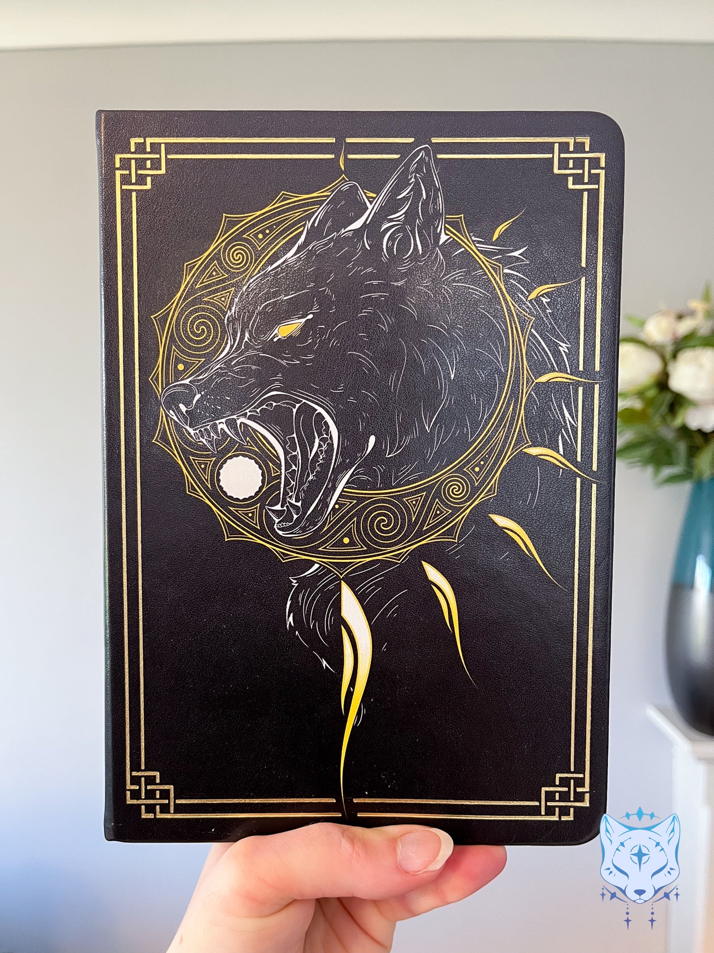 Norse Wolves - Sköll and Hati Hardback PU Leather Notebook