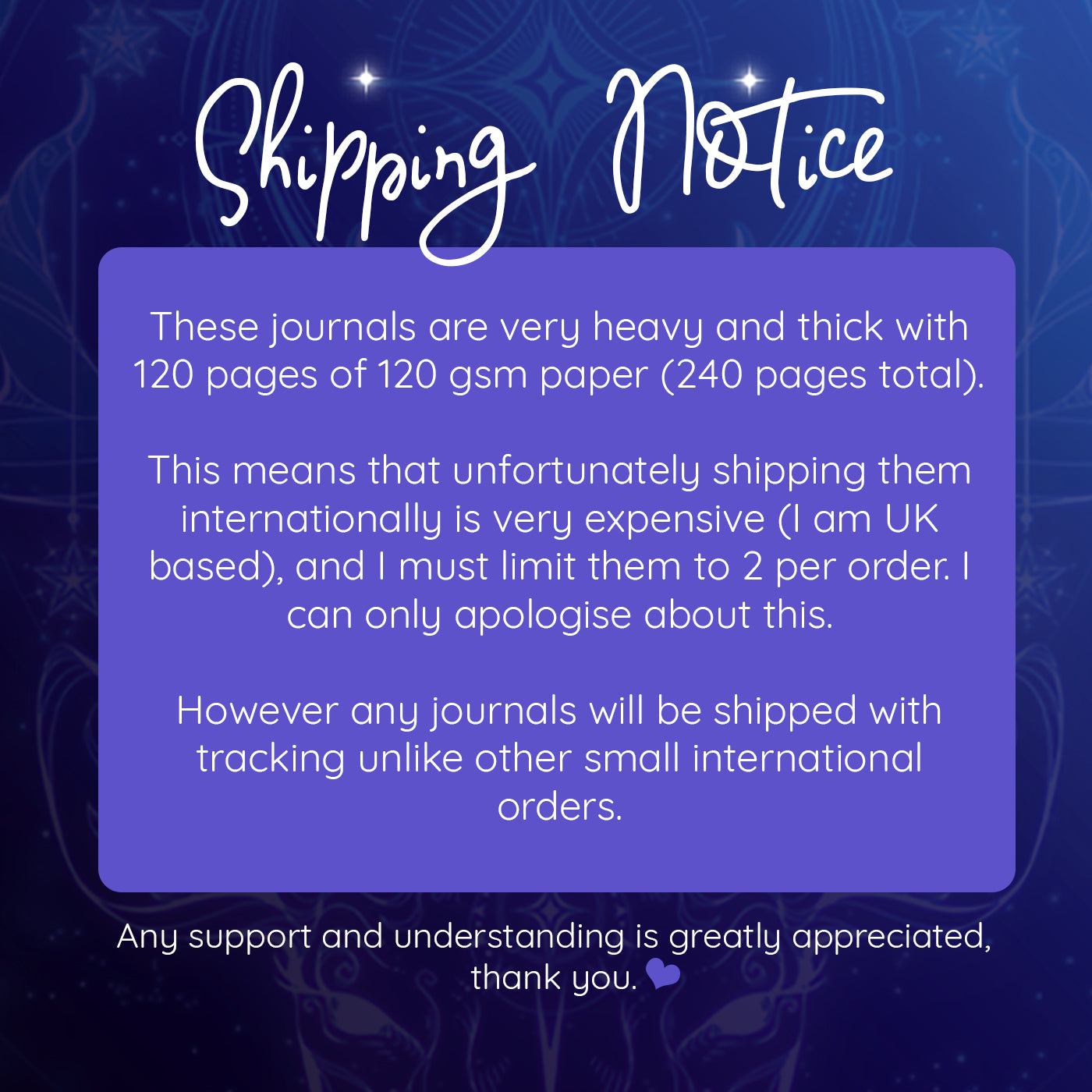 Celestial Cats - Hardback PU Leather Notebook