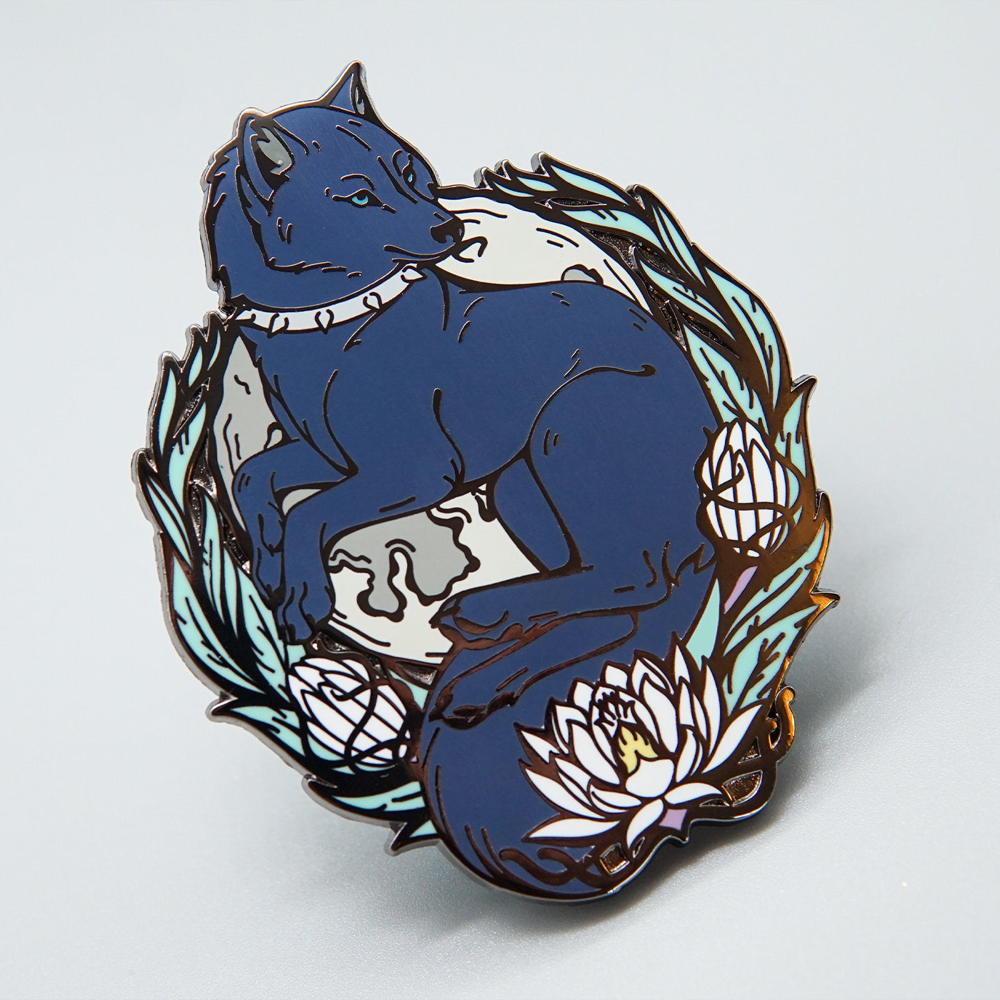 Blue Enamel Pin. Blue Pin Badge