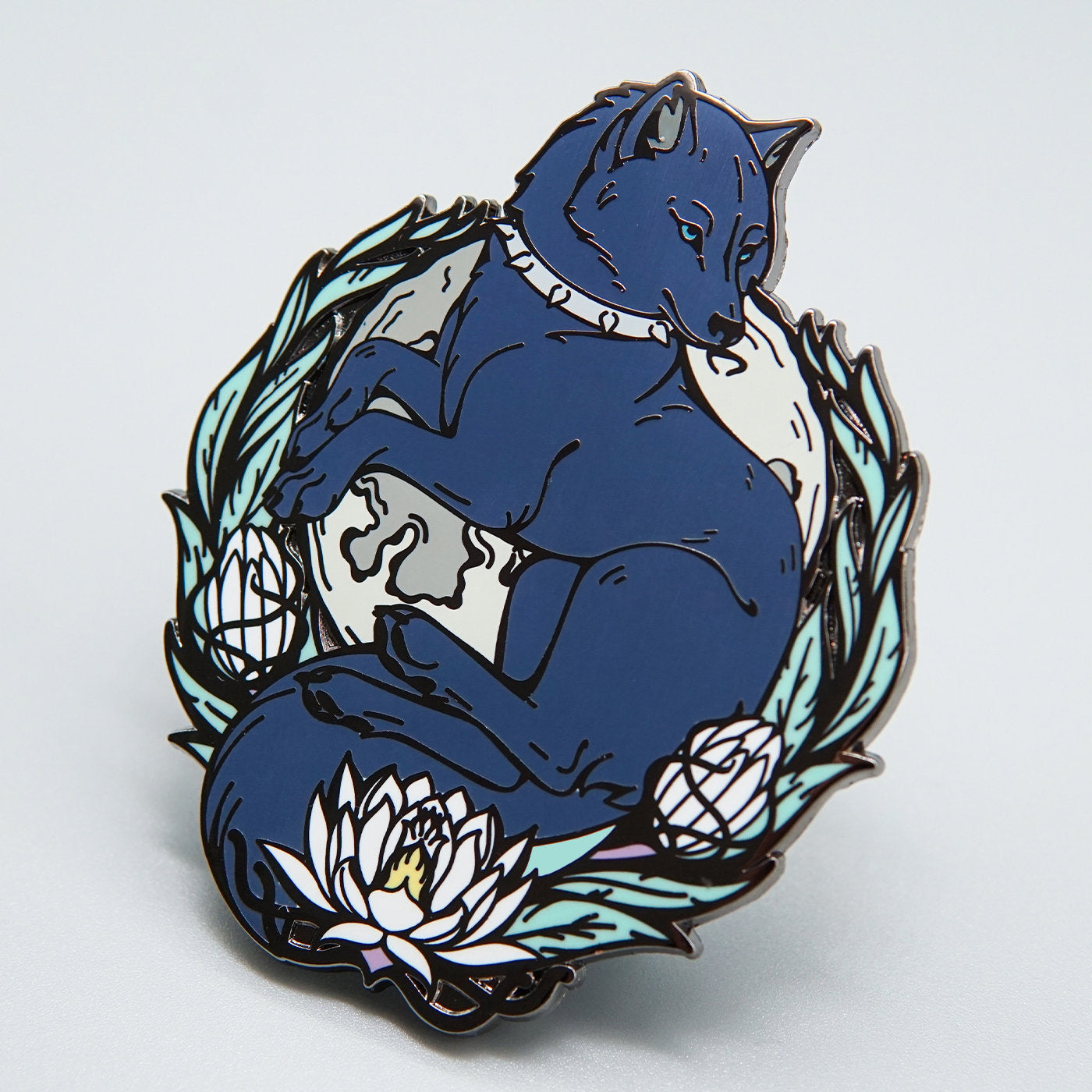 Blue Enamel Pin. Blue Pin Badge