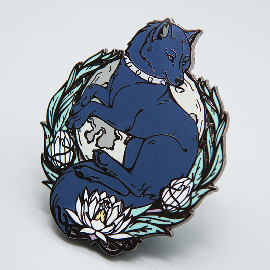 Blue Enamel Pin. Blue Pin Badge