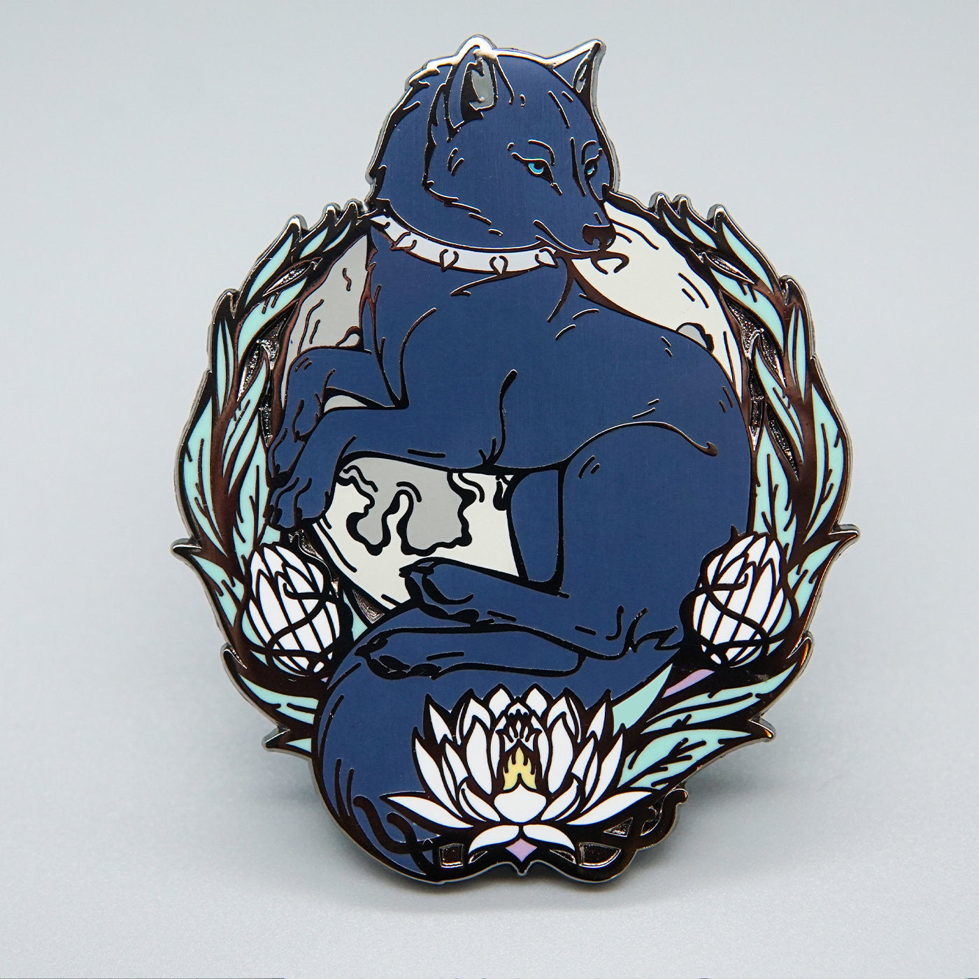 Blue Enamel Pin. Blue Pin Badge