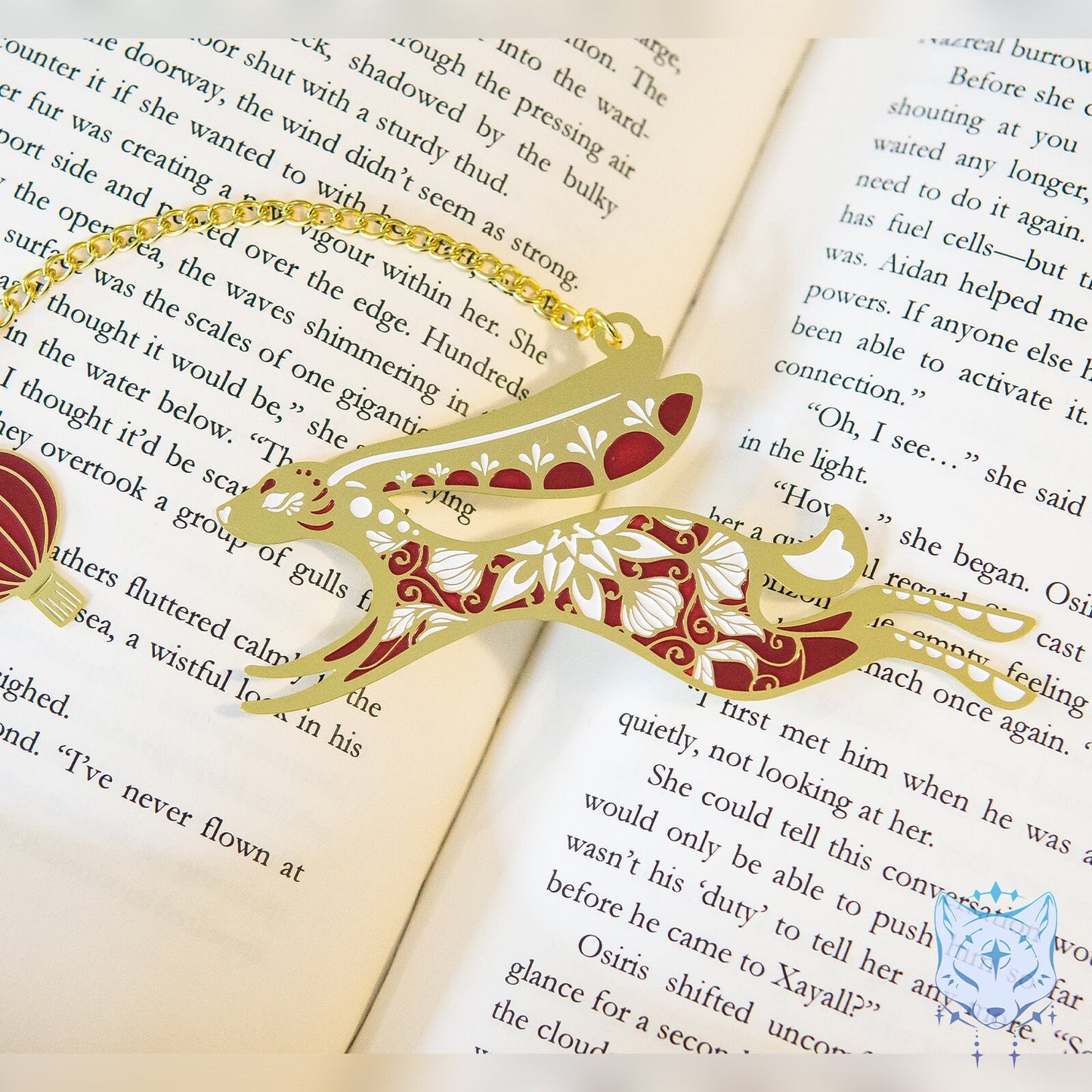 Floral Year of the Rabbit Metal Bookmark - LIMTED EDITION
