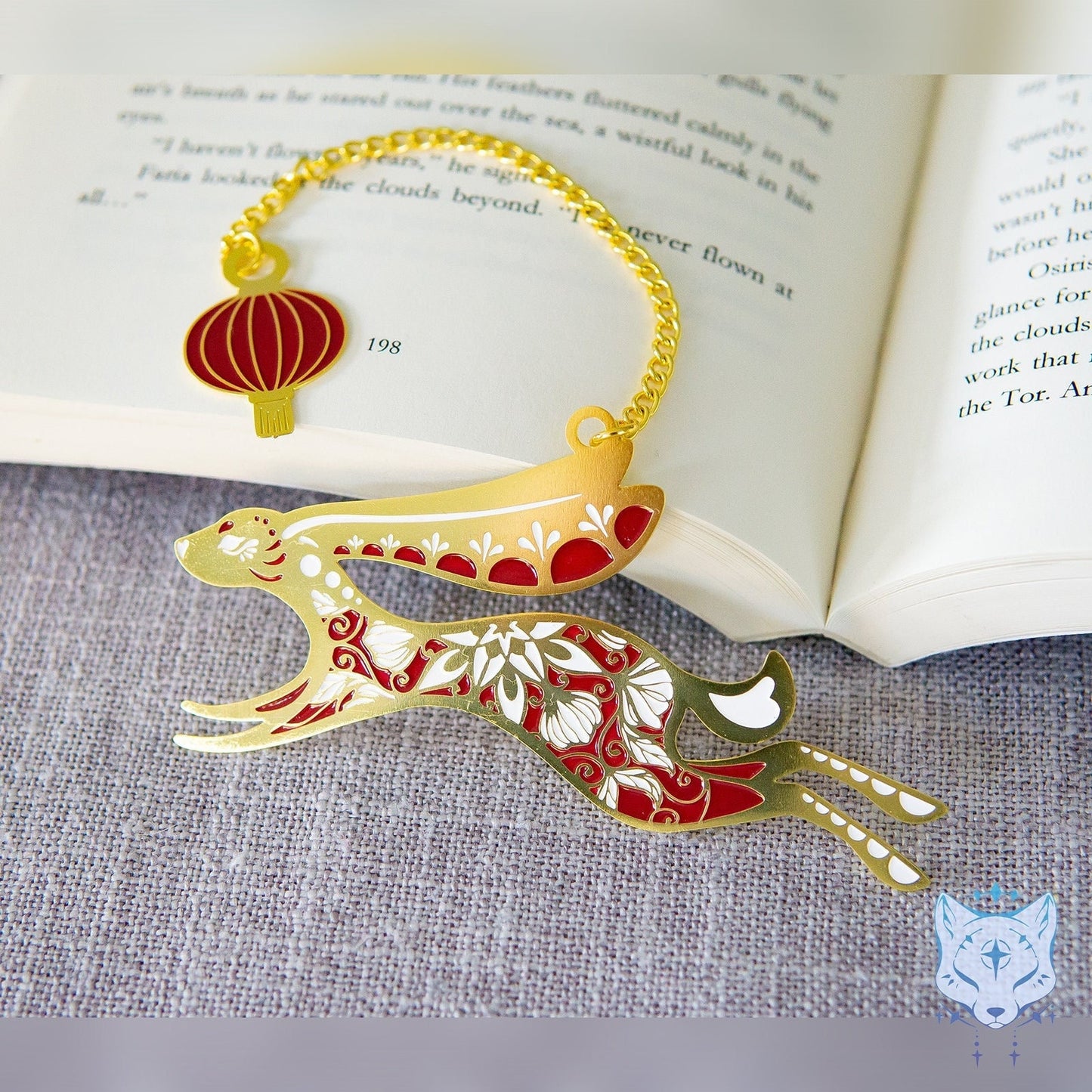Floral Year of the Rabbit Metal Bookmark - LIMTED EDITION