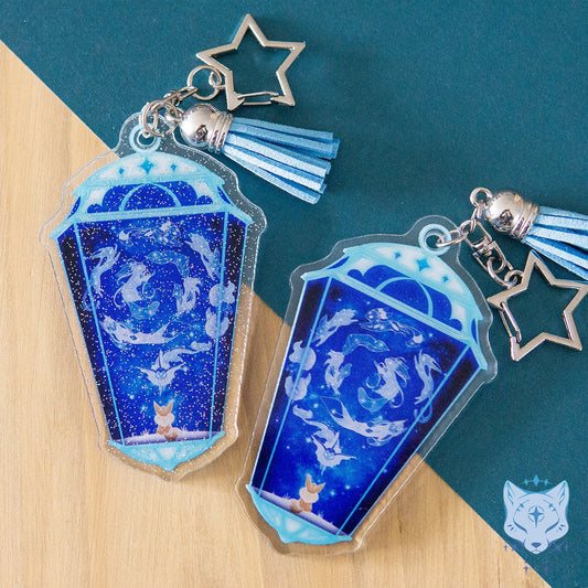 Eeveelution Galaxy Lantern Sided Keyring