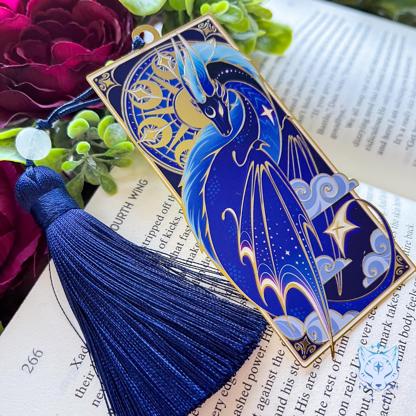 Night Dragon Metal Bookmark - Reduced Version