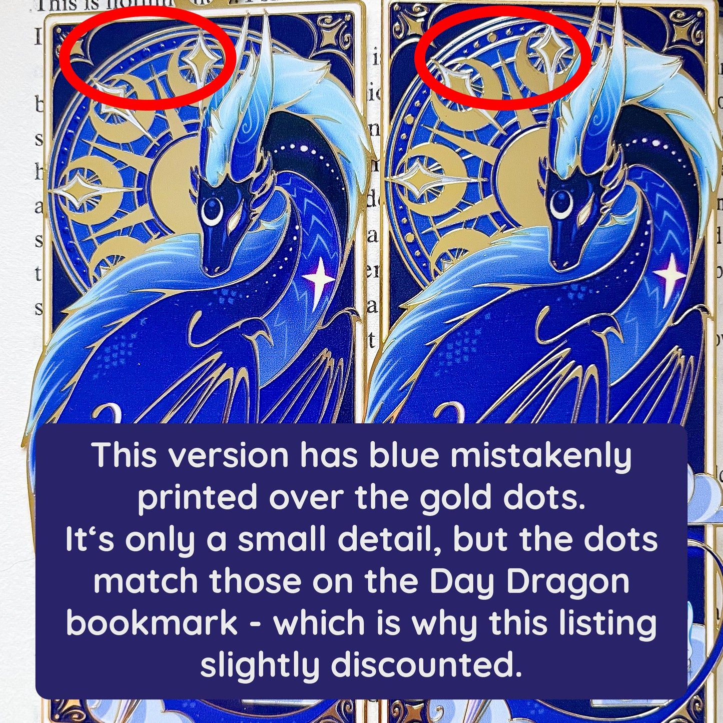Night Dragon Metal Bookmark - Reduced Version