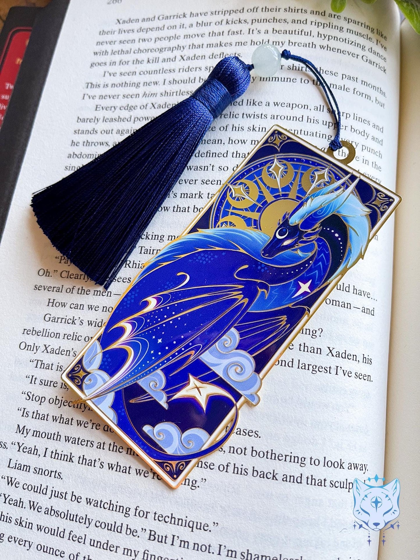 Night Dragon Metal Bookmark - Reduced Version