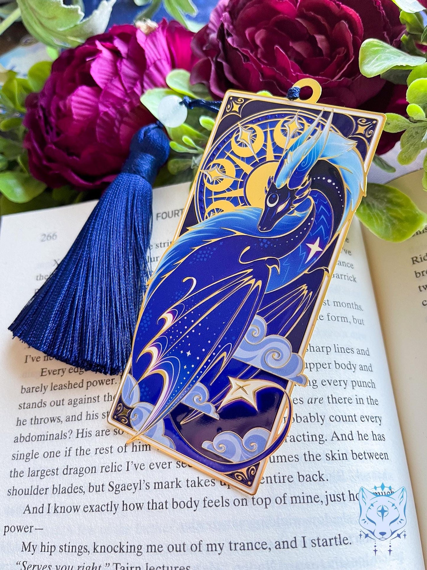 Night Dragon Metal Bookmark - Reduced Version
