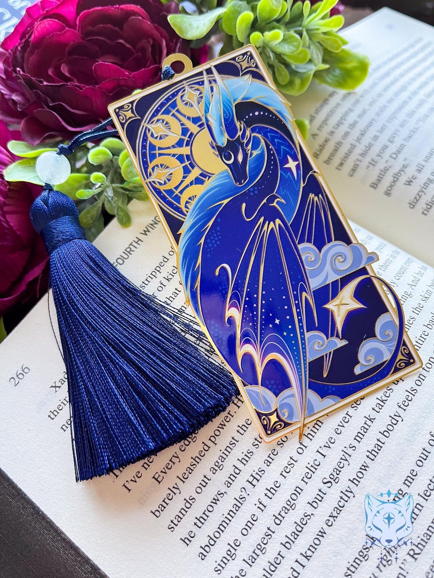 Night Dragon Metal Bookmark - Reduced Version
