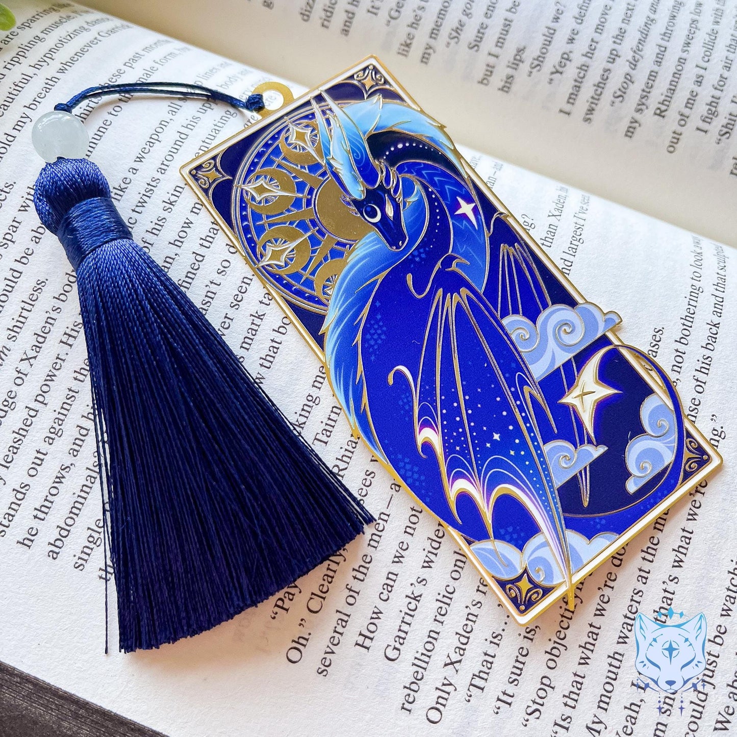 Night Dragon Metal Bookmark - Reduced Version