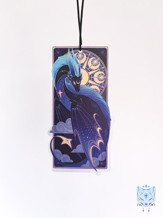 Moon Dragon Air Freshener - Double Sided - Black Ice Scent