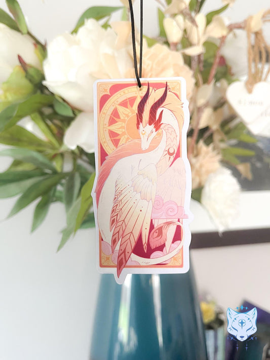 Sun Dragon Air Freshener - Double Sided - Honey Peach Scent