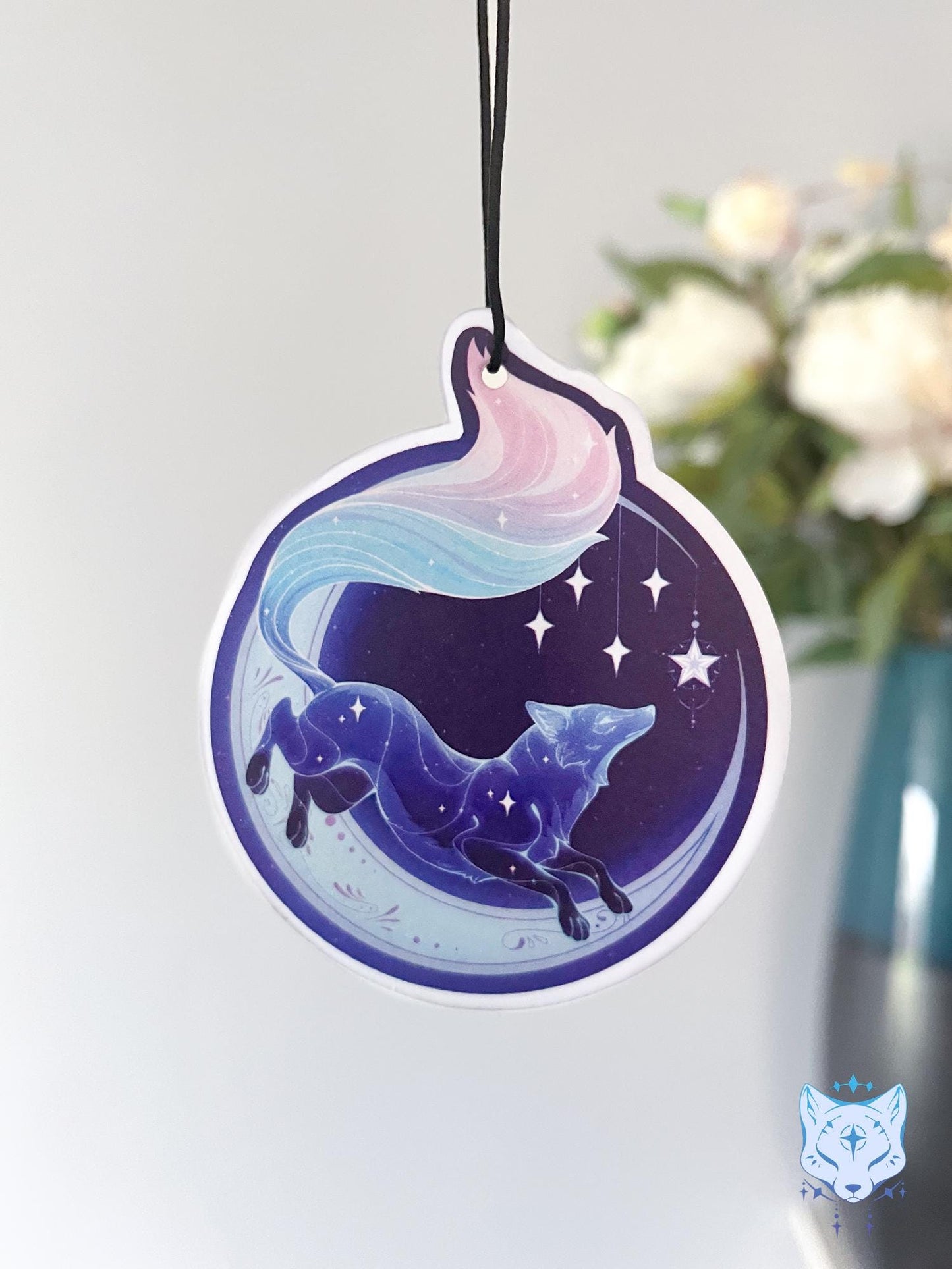 Lunar Fox Air Freshener - Double Sided - Blueberry Scent