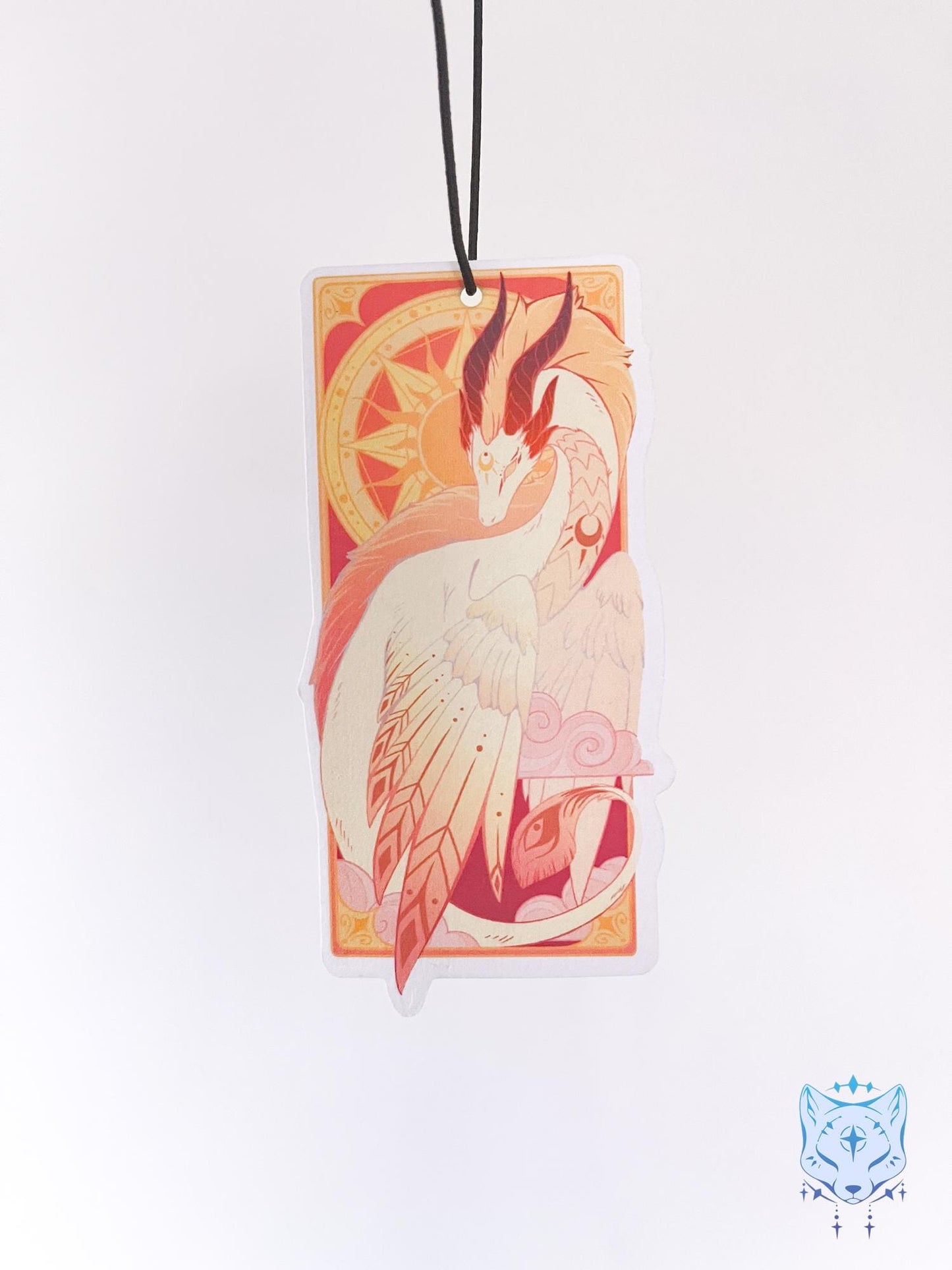 Sun Dragon Air Freshener - Double Sided - Honey Peach Scent
