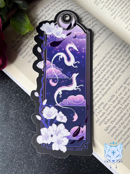 Purple Dragon Bookmark with foil detail
