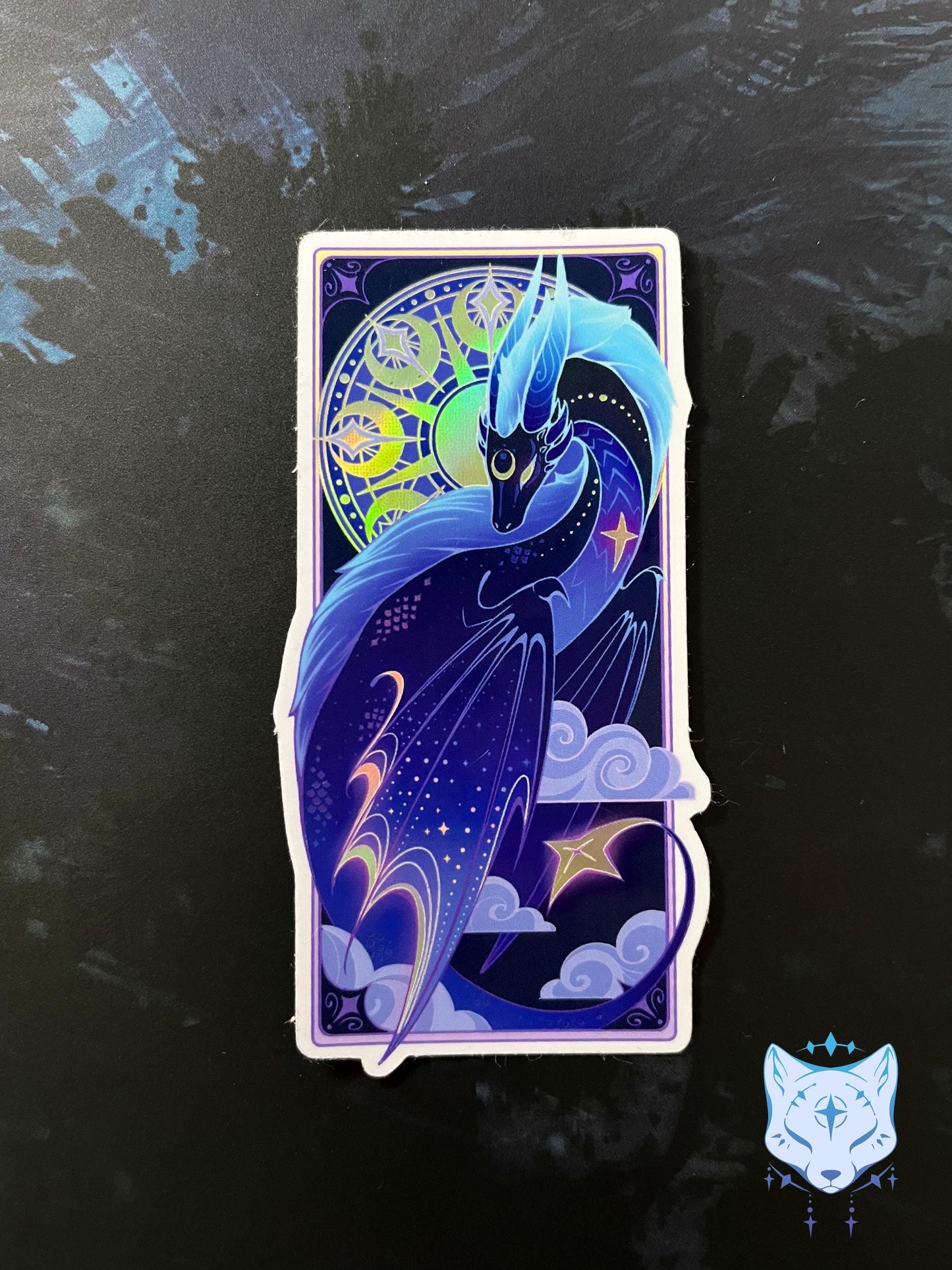 Dragon Holographic Stickers | 10cm tall