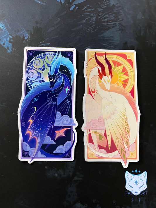 Dragon Holographic Stickers | 10cm tall