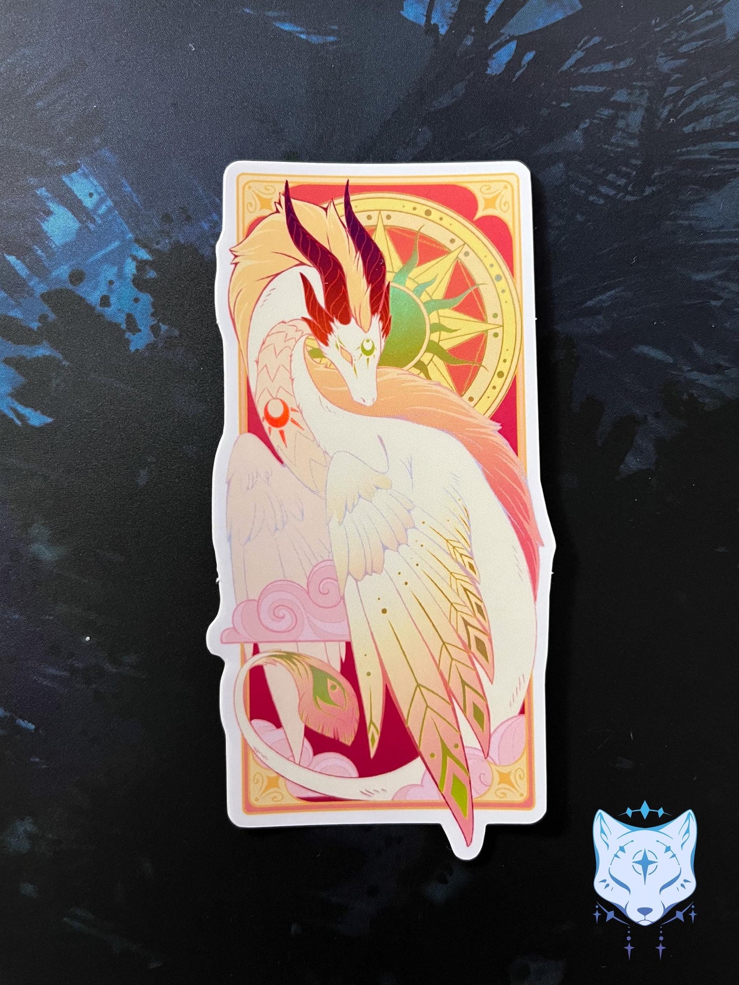 Dragon Holographic Stickers | 10cm tall