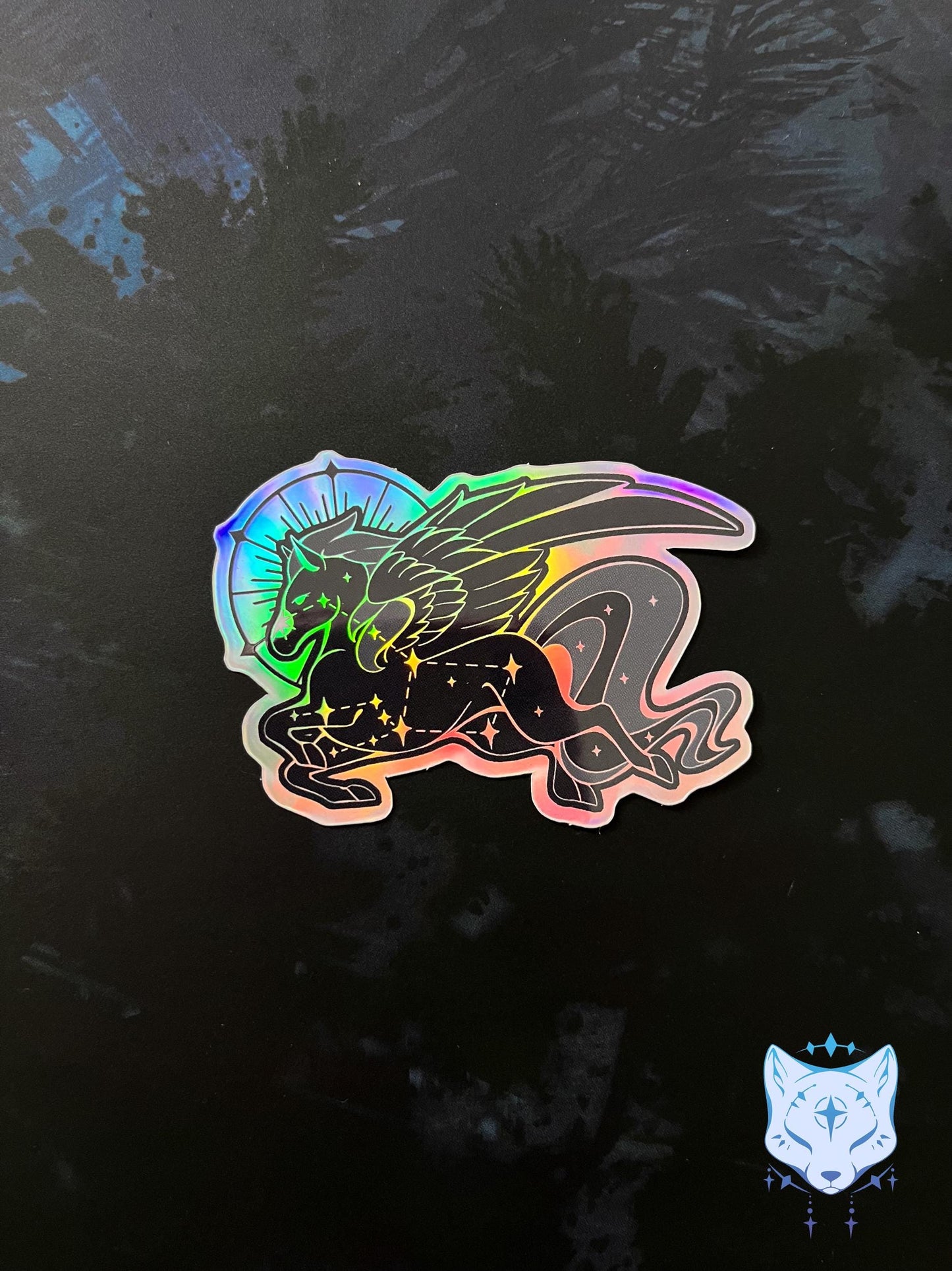 Pegasus Constellation Holographic stickers | 5cm tall