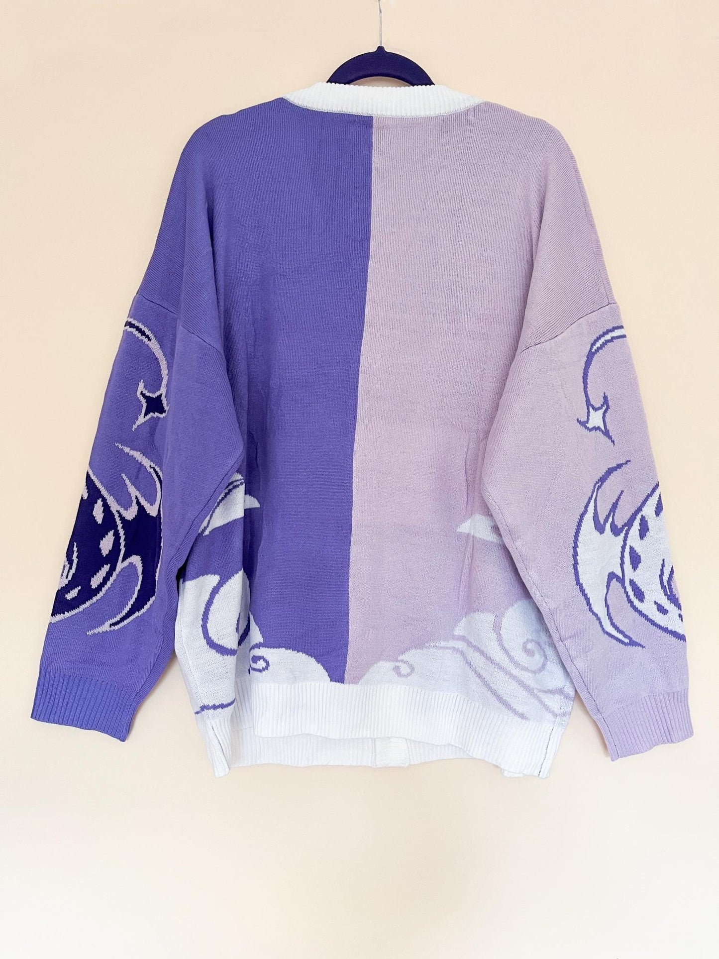 Asymmetrical Violet Dragon Cardigan