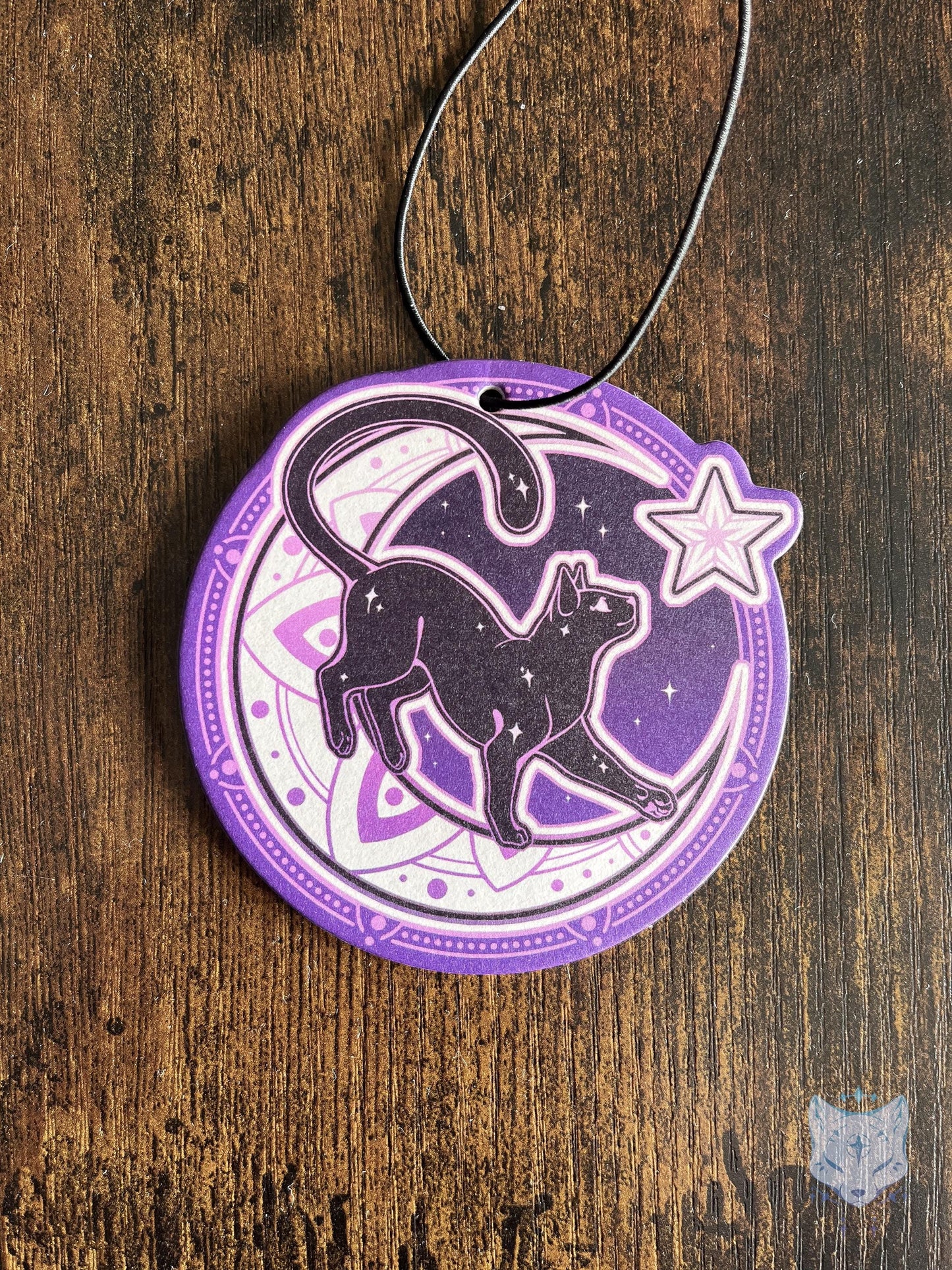 Lunar Cat Air Freshener - Double Sided - Grape Scent