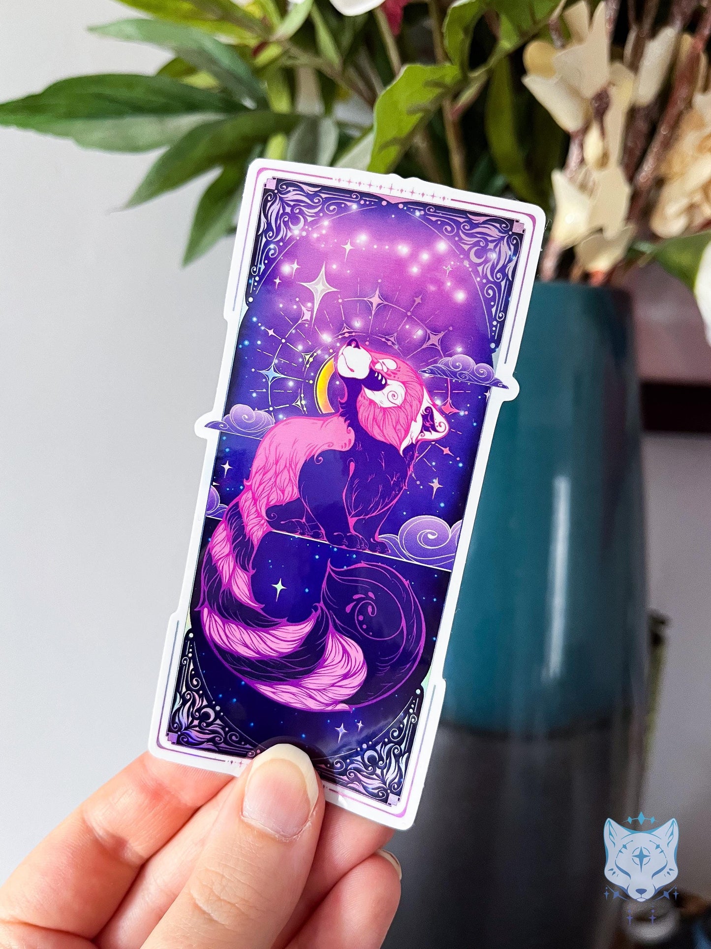 Red Panda Sticker | Holographic Sticker 11.5cm tall