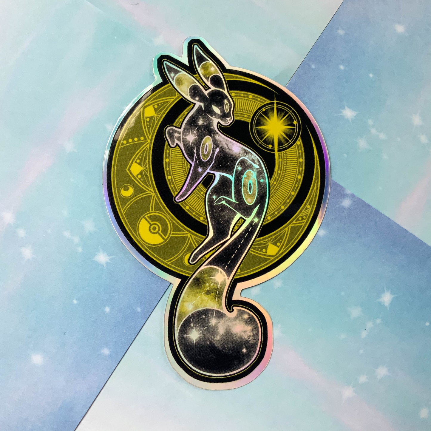 Eeveelution holographic sticker set