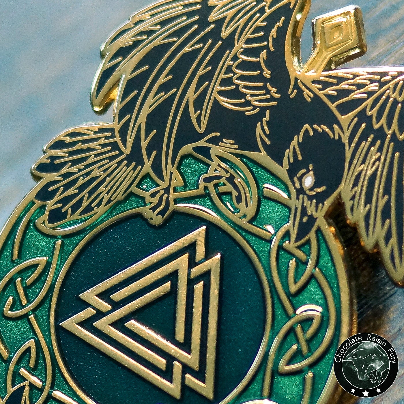 Odin's Ravens Enamel Pin
