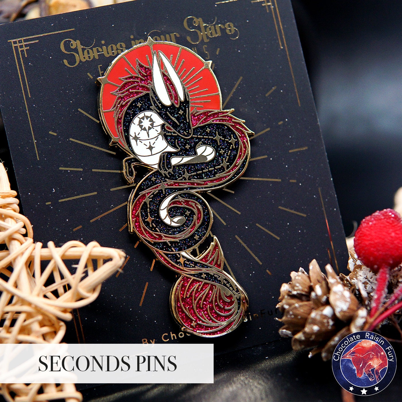 Draco Constellation **SECONDS** Enamel Pin