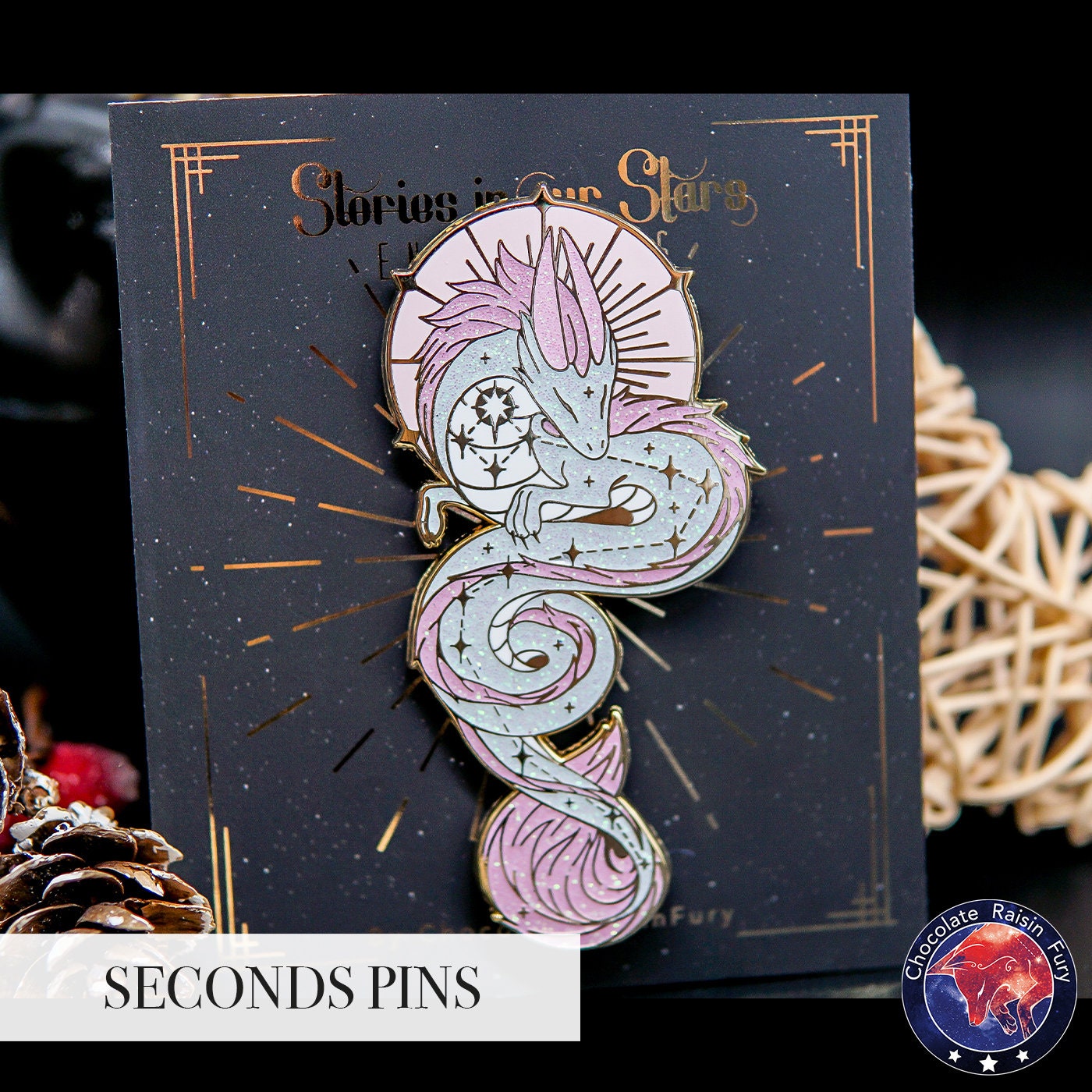 Draco Constellation **SECONDS** Enamel Pin
