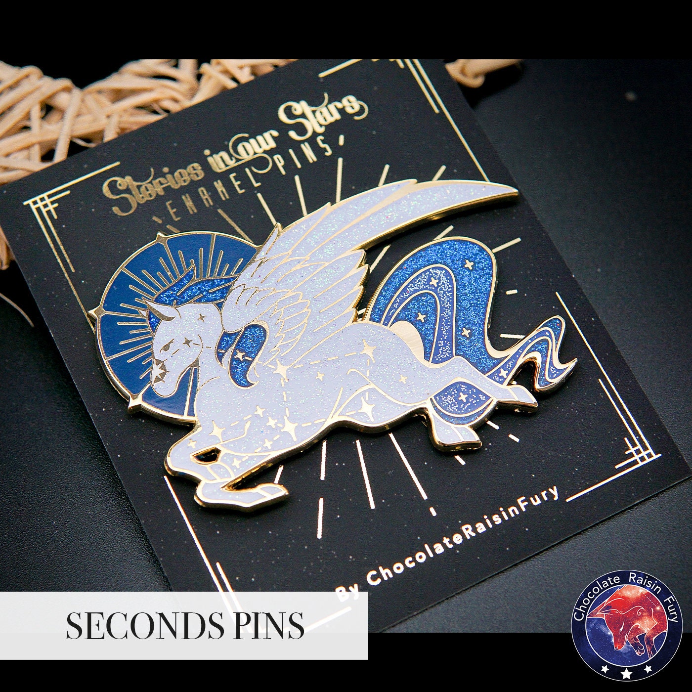 Pegasus Constellation **SECONDS** Enamel Pin