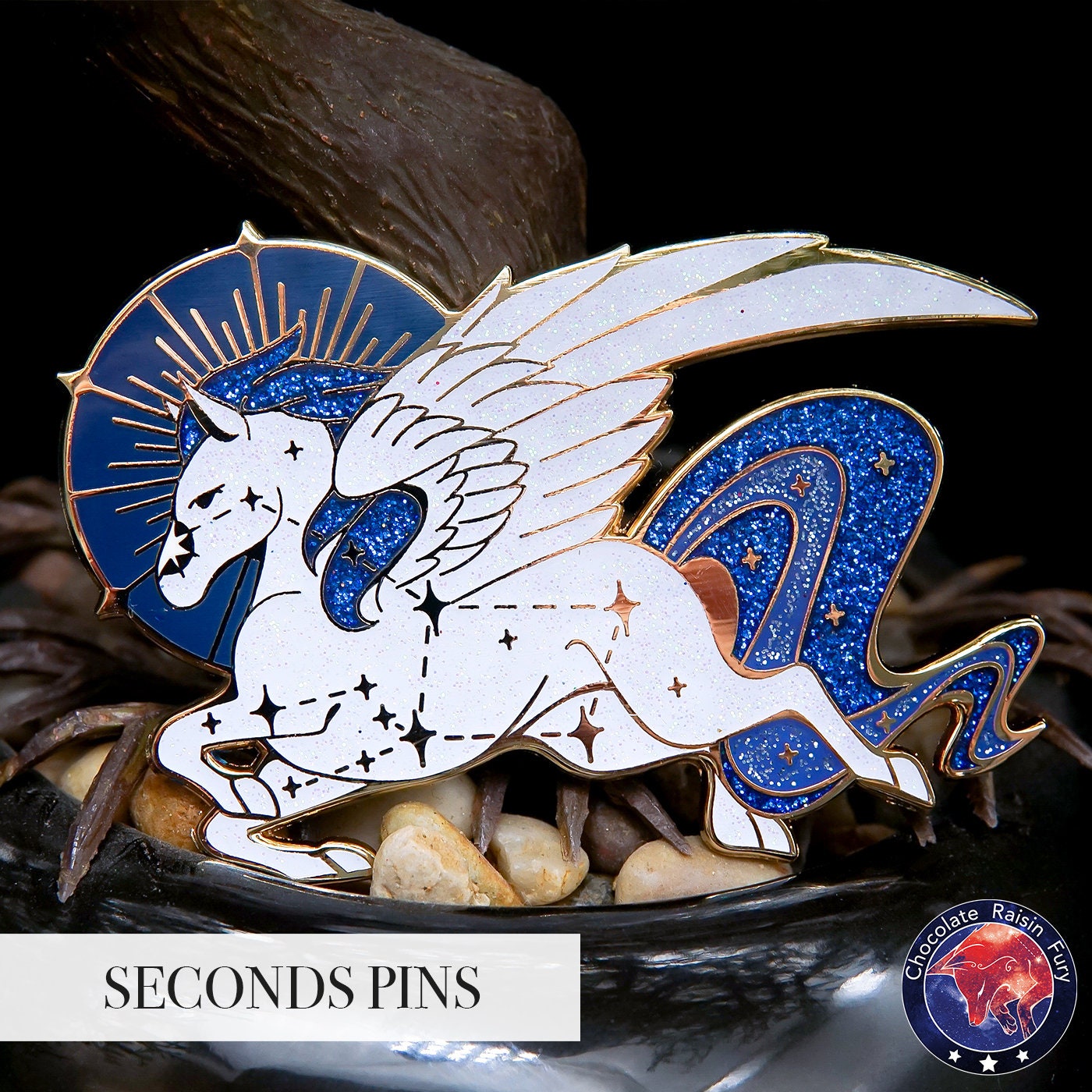Pegasus Constellation **SECONDS** Enamel Pin