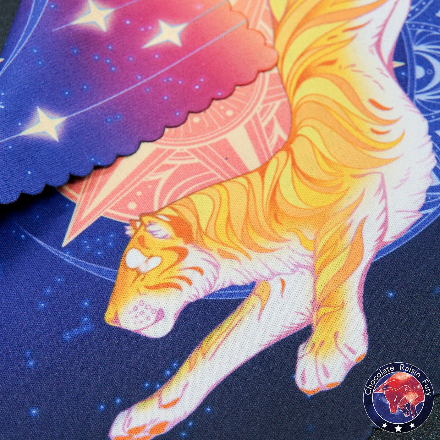 Sun & Moon Double Sided 18cm Lens Cleaning Cloth / - Microfibre cloth / - Leopard Moon / - Sun Tiger / -